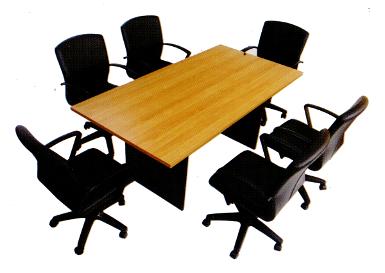 TBN-1803โต๊ะประชุมสี่เหลี่ยมขาไม้ ราคาสินค้าไม่รวมเก้าอี้