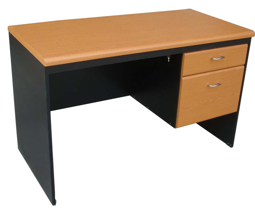 RDN-102 โต๊ะคอมพิวเตอร์หน้าTOP  PVCพร้อมที่วาง CPUหน้าโต๊ะติดผิว PVC